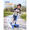 image:imagebesrey Scooter for Kids Age 310 3 Wheel BatteryFree Lightup ScooterDark Blue