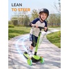 image:imagebesrey Scooter for Kids Age 310 3 Wheel BatteryFree Lightup ScooterGreen