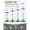 image:imagebesrey Scooter for Kids Age 310 3 Wheel BatteryFree Lightup ScooterGreen