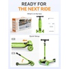 image:imagebesrey Scooter for Kids Age 310 3 Wheel BatteryFree Lightup ScooterGreen