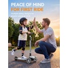image:imagebesrey Scooter for Kids Age 310 3 Wheel BatteryFree Lightup ScooterGrey