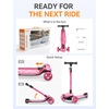 image:imagebesrey Scooter for Kids Age 310 3 Wheel BatteryFree Lightup ScooterPink