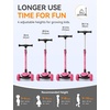 image:imagebesrey Scooter for Kids Age 310 3 Wheel BatteryFree Lightup ScooterPink