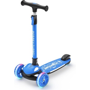 image:imagebesrey Scooter for Kids Age 310 3 Wheel BatteryFree Lightup ScooterDark Blue